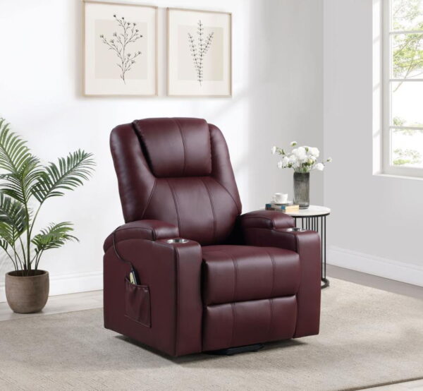 Armstrong - Upholstered Power Lift Massage Recliner - Image 25