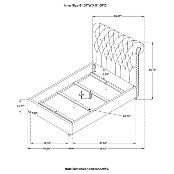 Devon - Upholstered Panel Bed - Image 4