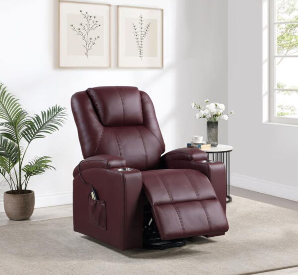 Armstrong - Upholstered Power Lift Massage Recliner - Image 18
