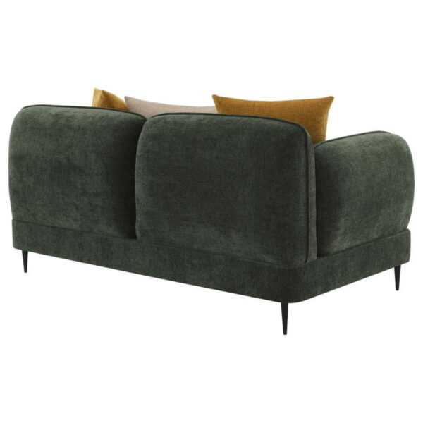 Jade - Chenille Upholstered Modern Track Arm Loveseat - Image 22