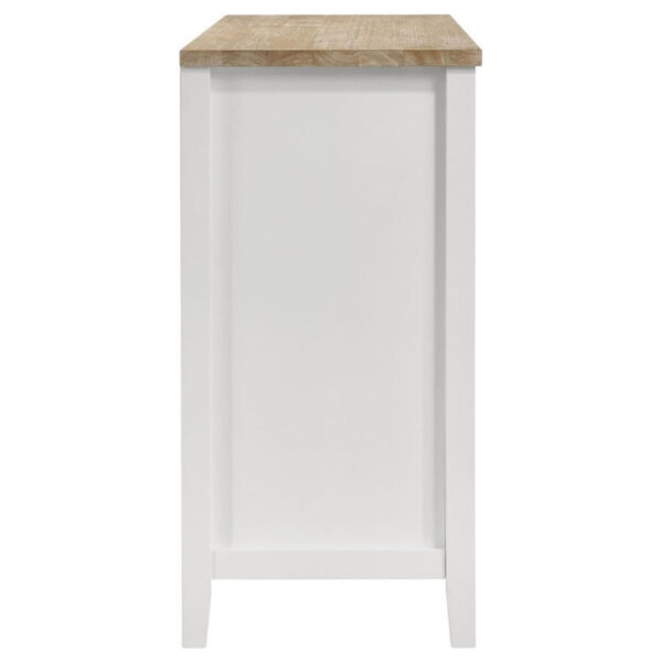 Hollis - 2 Door Dining Sideboard Buffet Storage Cabinet - White - Image 15