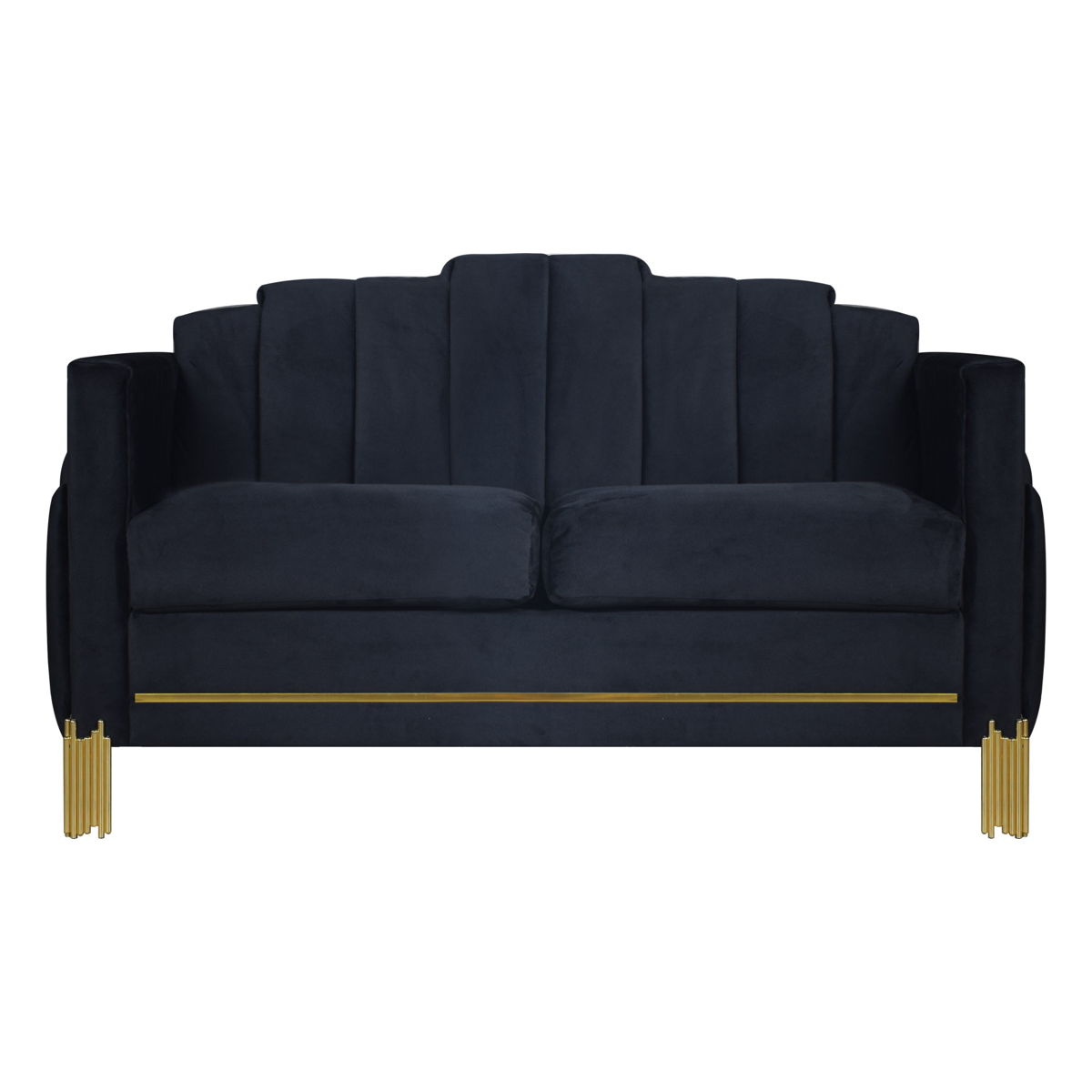 Empire - Lighted Loveseat - Black - Image 4