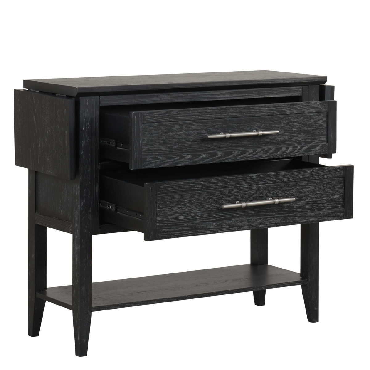 Sable Crest - Drop Leaf Server - Black - Image 8