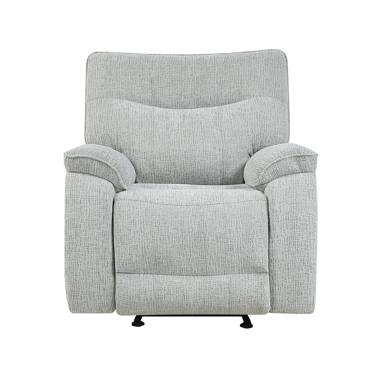 Chablis - Glider Recliner With Heat And Massage - Mist Gray - Image 9