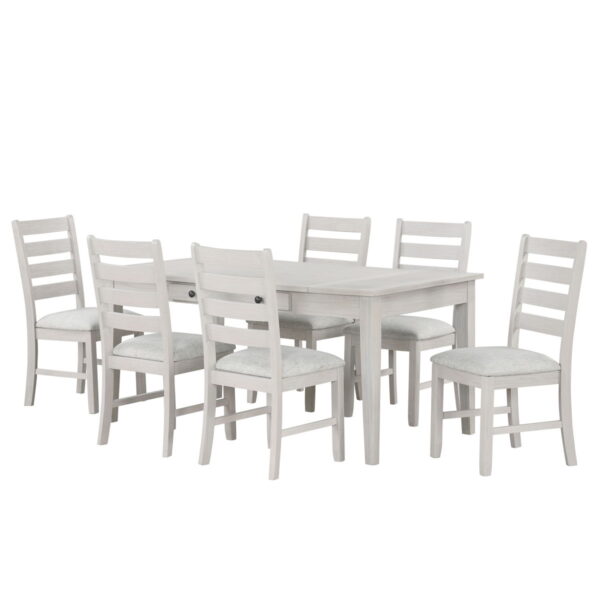 Echo - Dining Table And 6 Chairs - Driftwood
