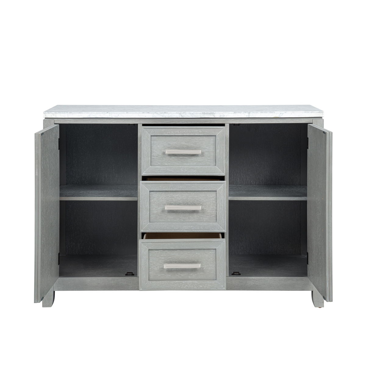 Fiona - Marble Top Dining Buffet / Server - Mist Gray - Image 3