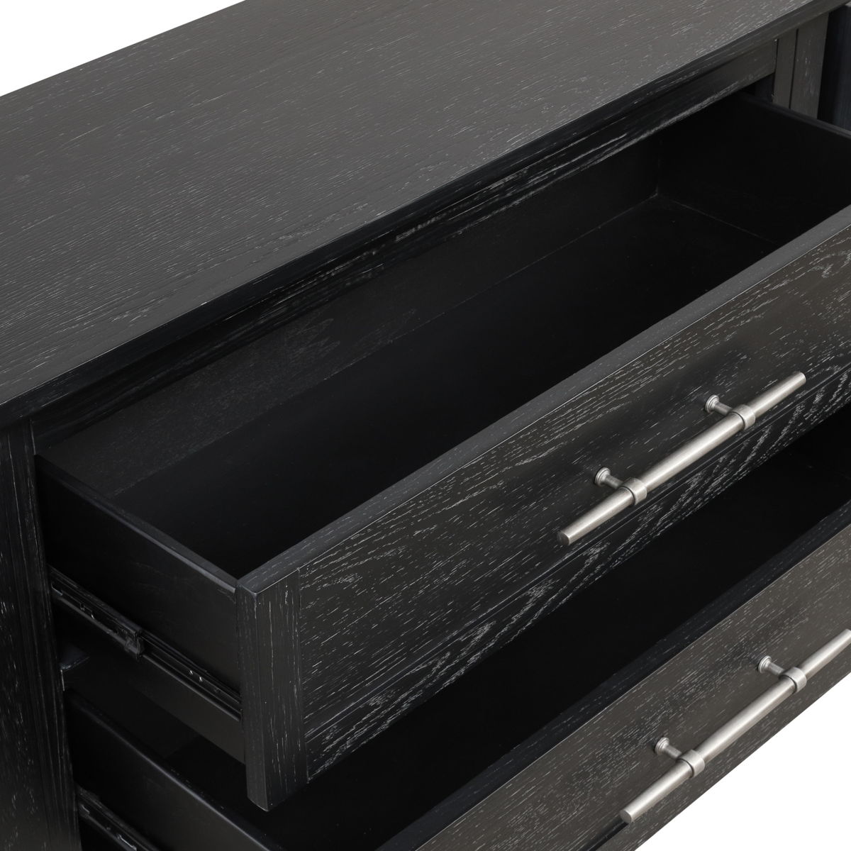 Sable Crest - Drop Leaf Server - Black - Image 4