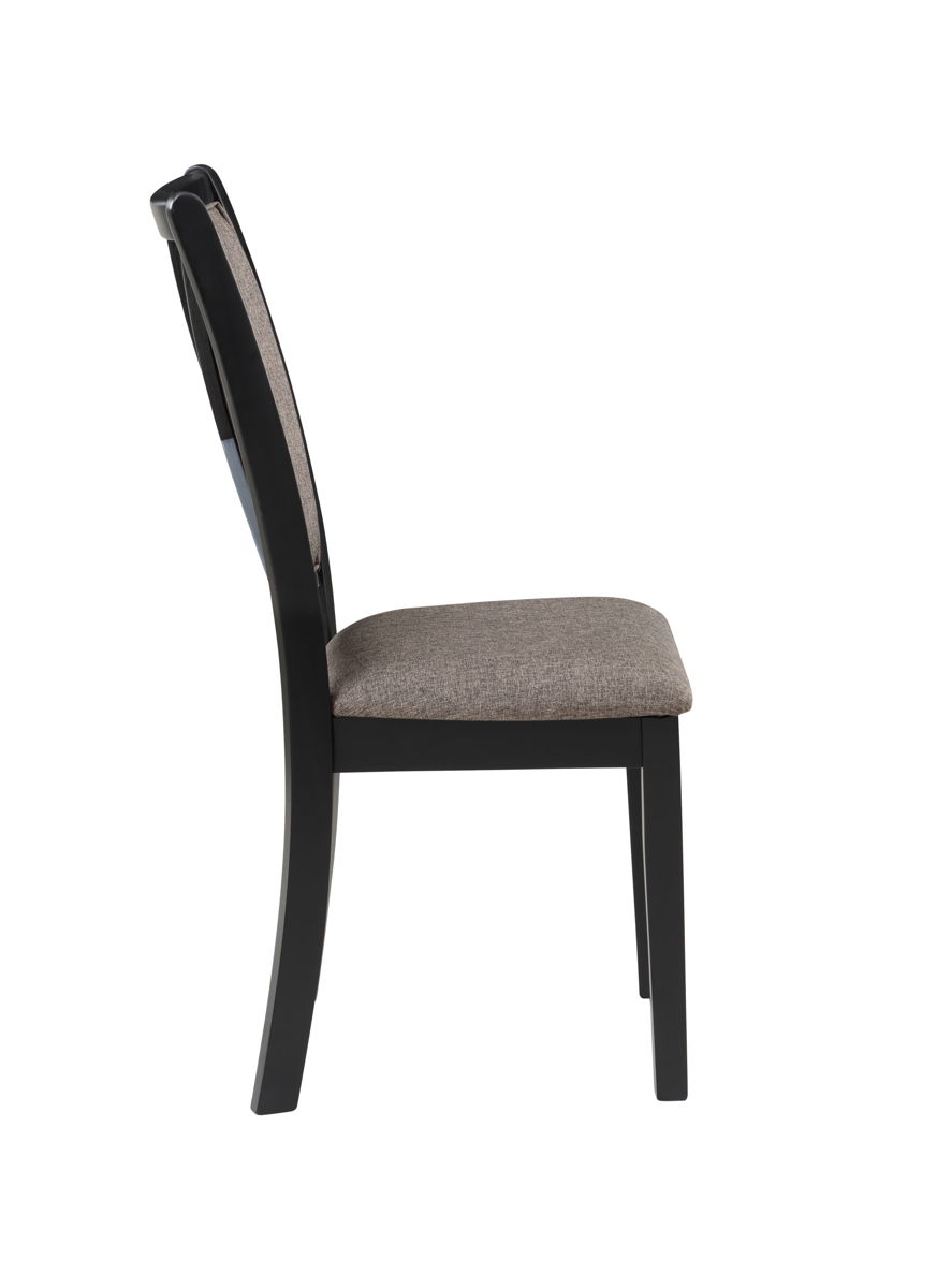 Potomac - 5 Piece Rectangle Dining Set (Table & 4 Chairs) - Brown / Black - Image 6