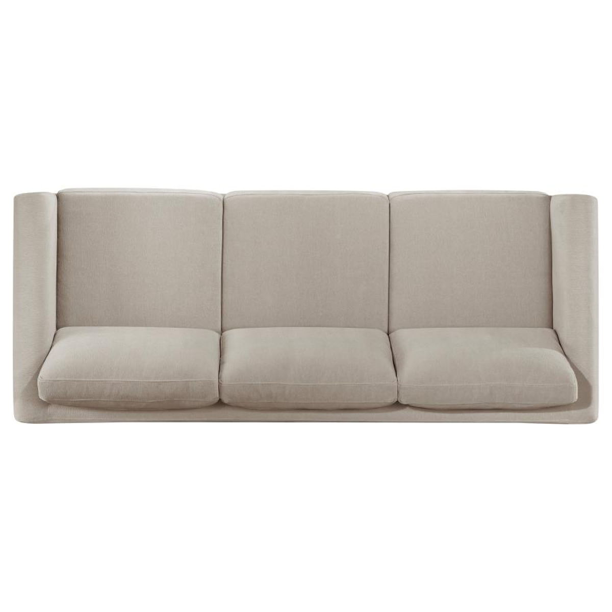 Islington - Fabric Upholstered Panel Arm Sofa - Taupe - Image 6