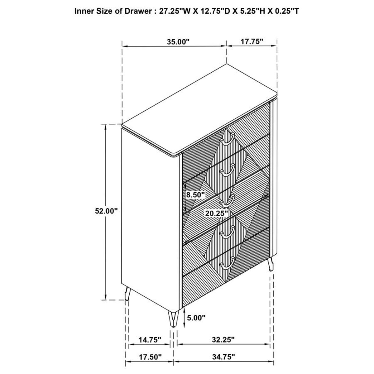 Cassia - LED Bedroom Set - Image 73