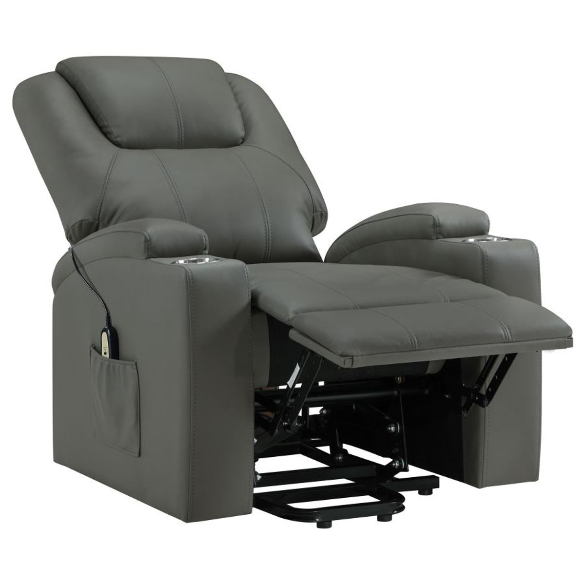 Armstrong - Upholstered Power Lift Massage Recliner - Image 59