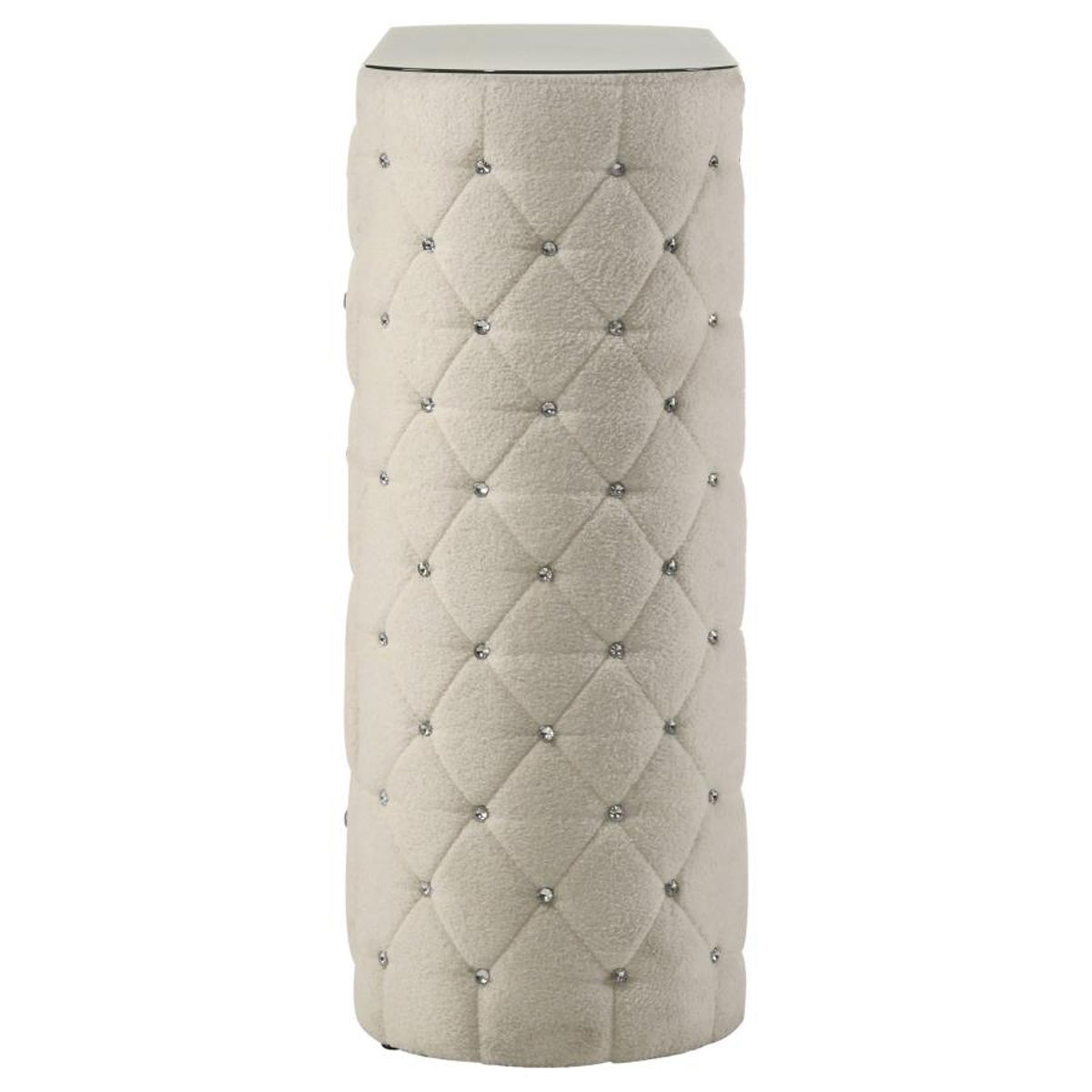 Sonya - 5-Drawer Upholstered Bedroom Chest Of Drawers - Ivory - Image 5