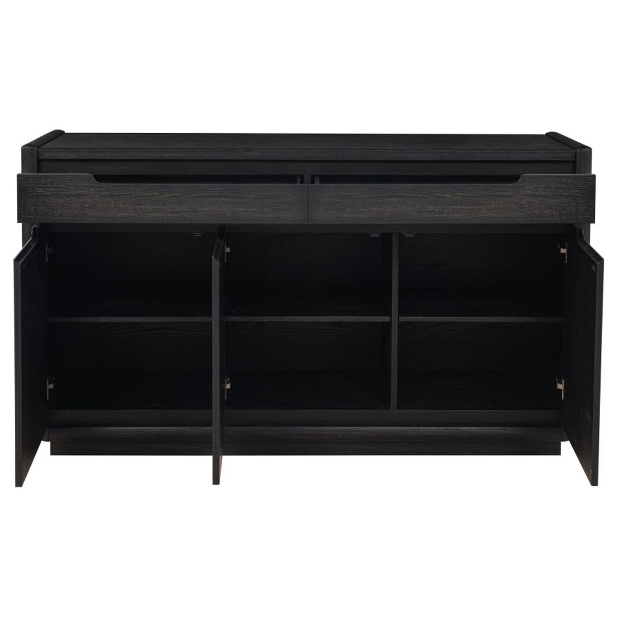 Leandro - 2-Drawer Dining Sideboard Server - Burnished Black - Image 5