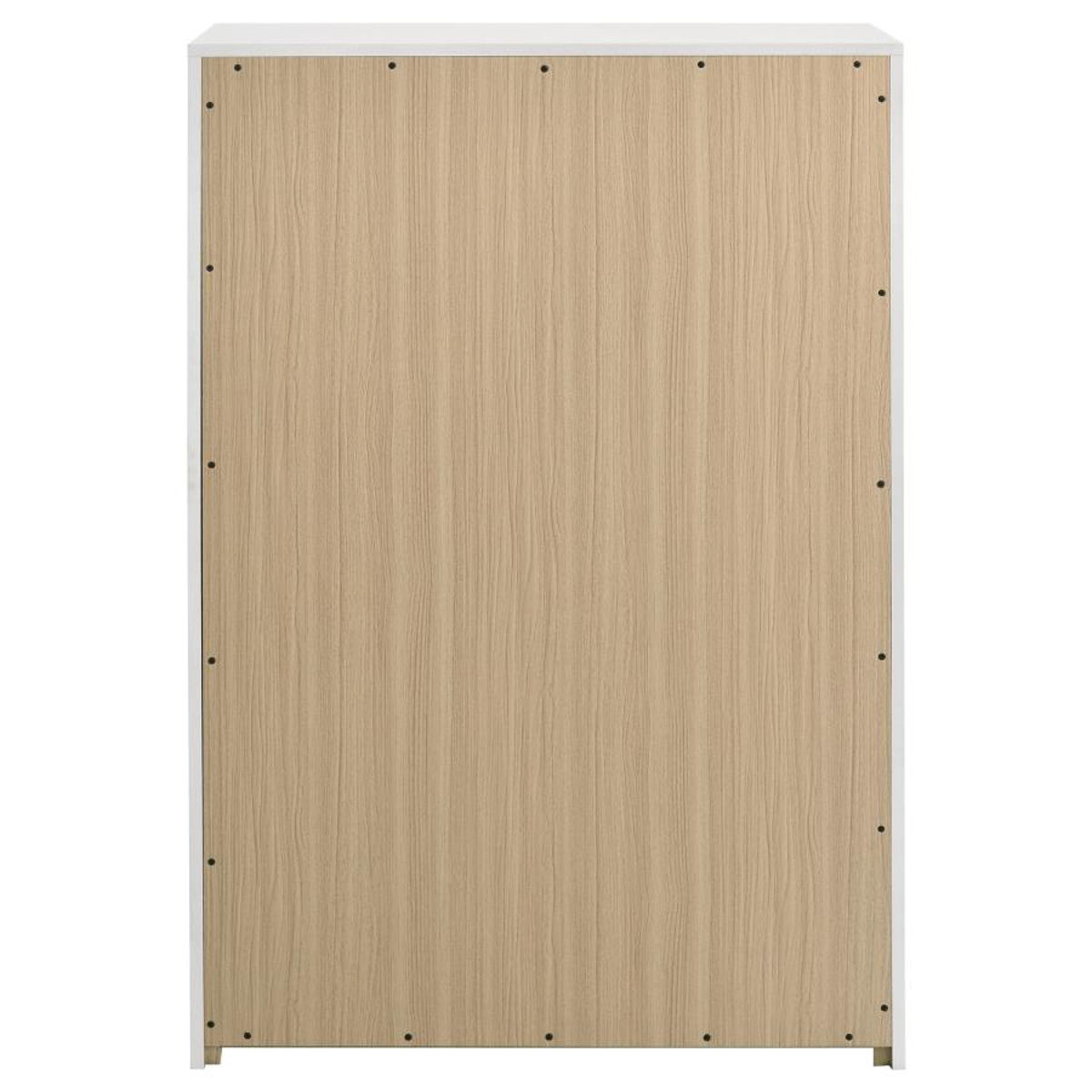 Ines - 5-Drawer Bedroom Chest Of Drawers - White High Gloss - Image 2