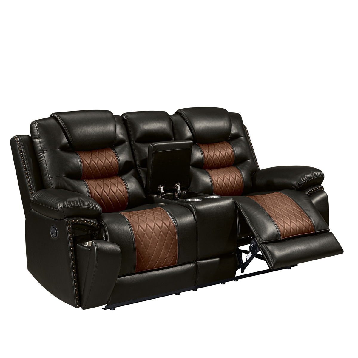 Nikko - Console Loveseat With Dual Recliners - Image 25