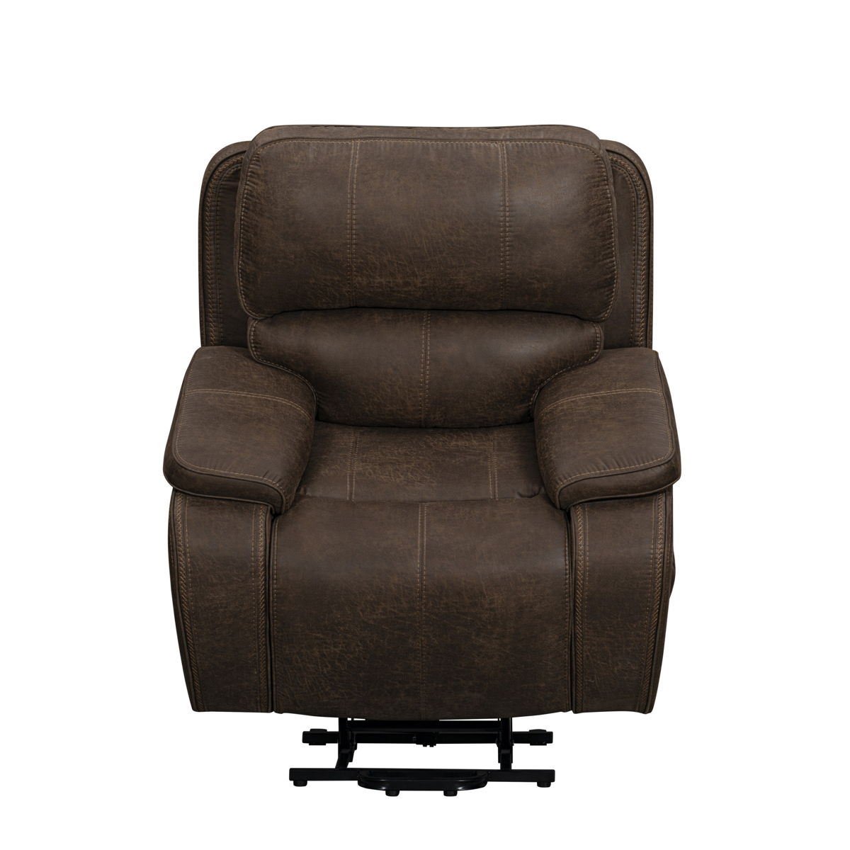 Brookings - Power Lift Recliner With Heat & Massage - Brown - Image 6