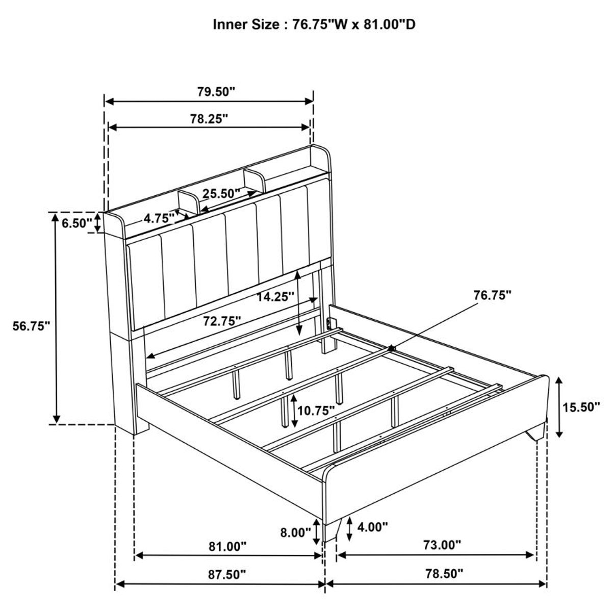 Henderson - Bookcase Panel Bed - Image 19