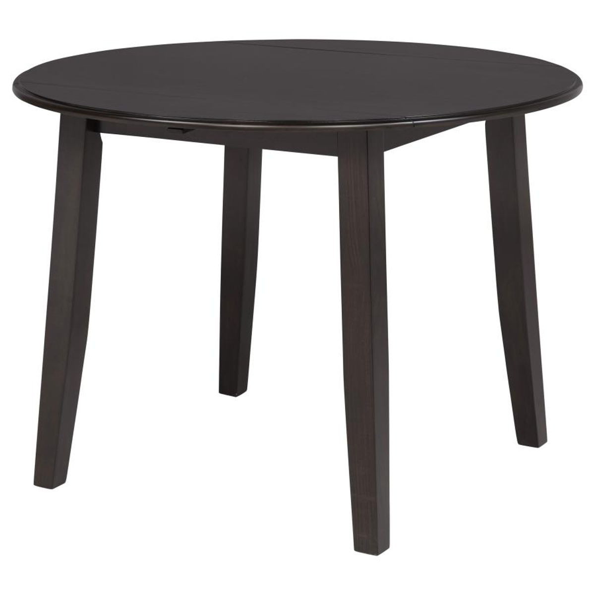Catley - 5 Piece Round Drop Leaf Dining Table Set - Dark Coffee - Image 8