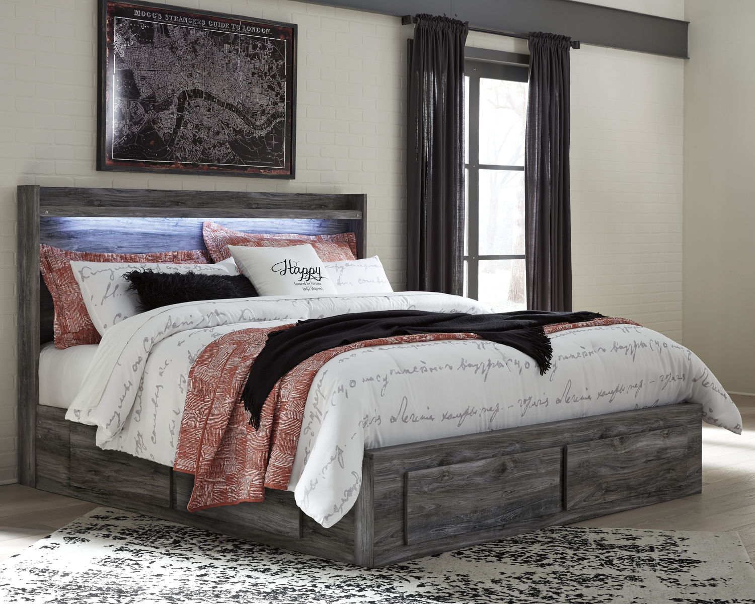 Baystorm - Panel Bedroom Set - Gray - Image 3