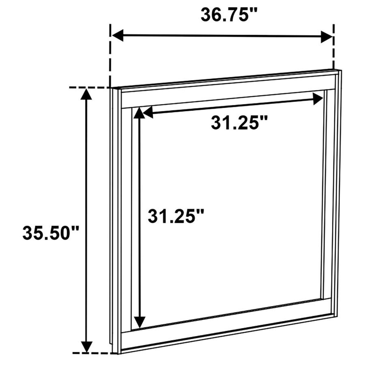 Henderson - Dresser Mirror - Medium Oak - Image 5