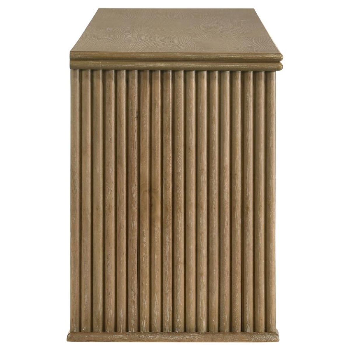 Adina - 70" TV Stand Media Console - Distressed Light Brown - Image 6