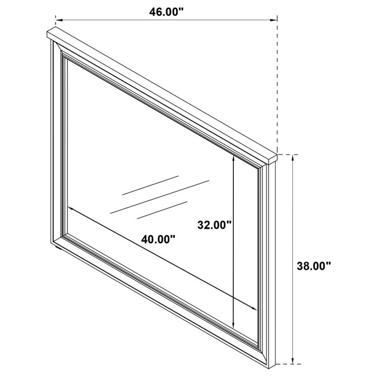 Pembroke - Dresser Mirror - Washed Oak - Image 3