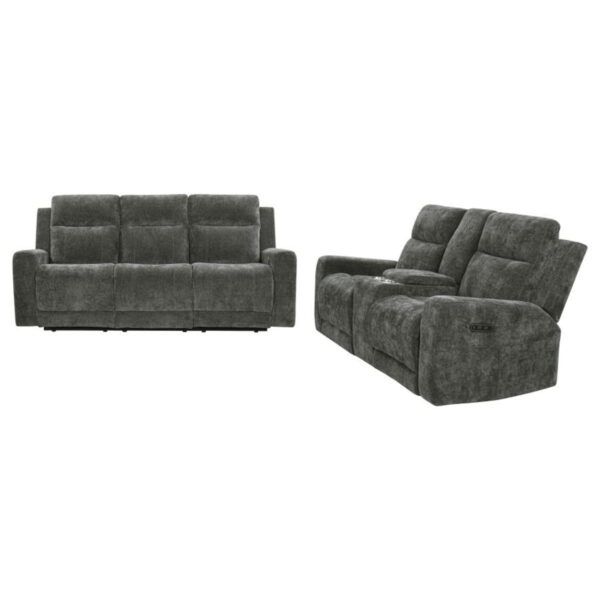 Kennett - Chenille Power Reclining Sofa Set