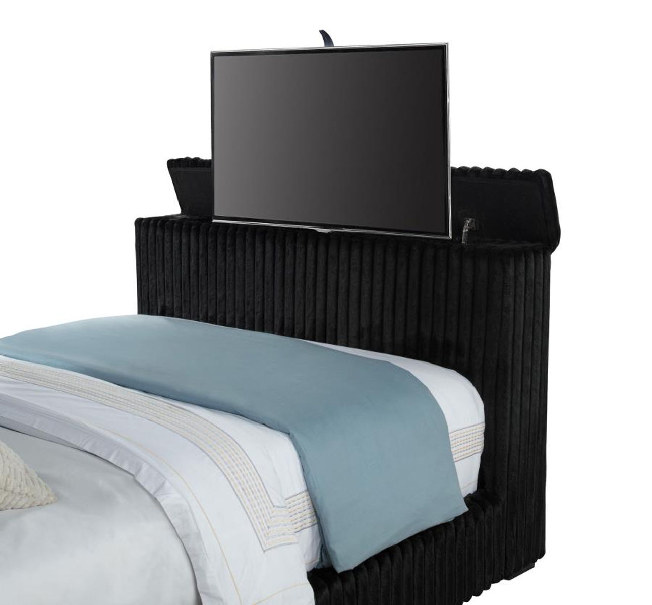 Centergrove - Upholstered Wingback TV Bed - Image 37