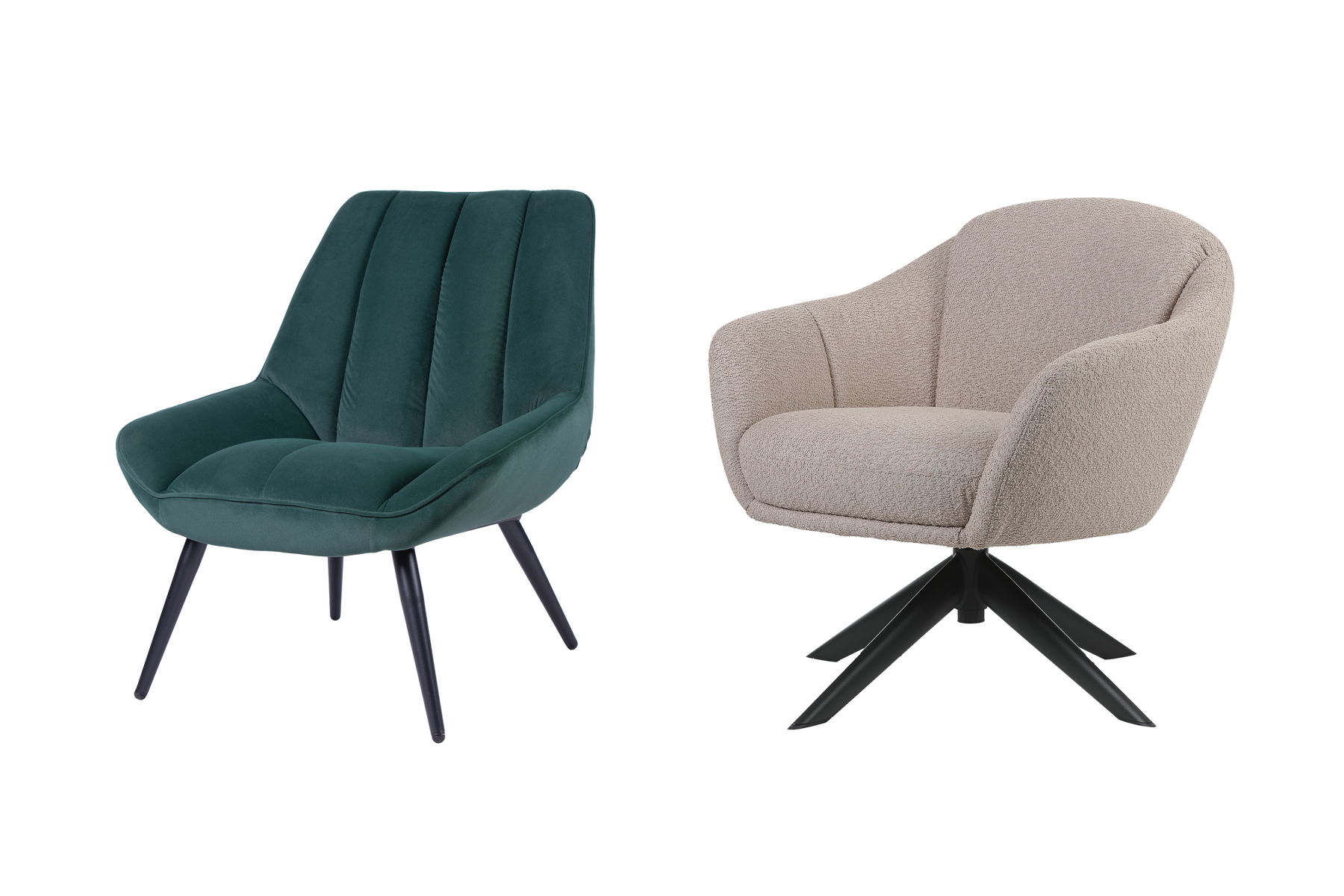 Fleming - Boucle Swivel Lounge Chair - Image 8