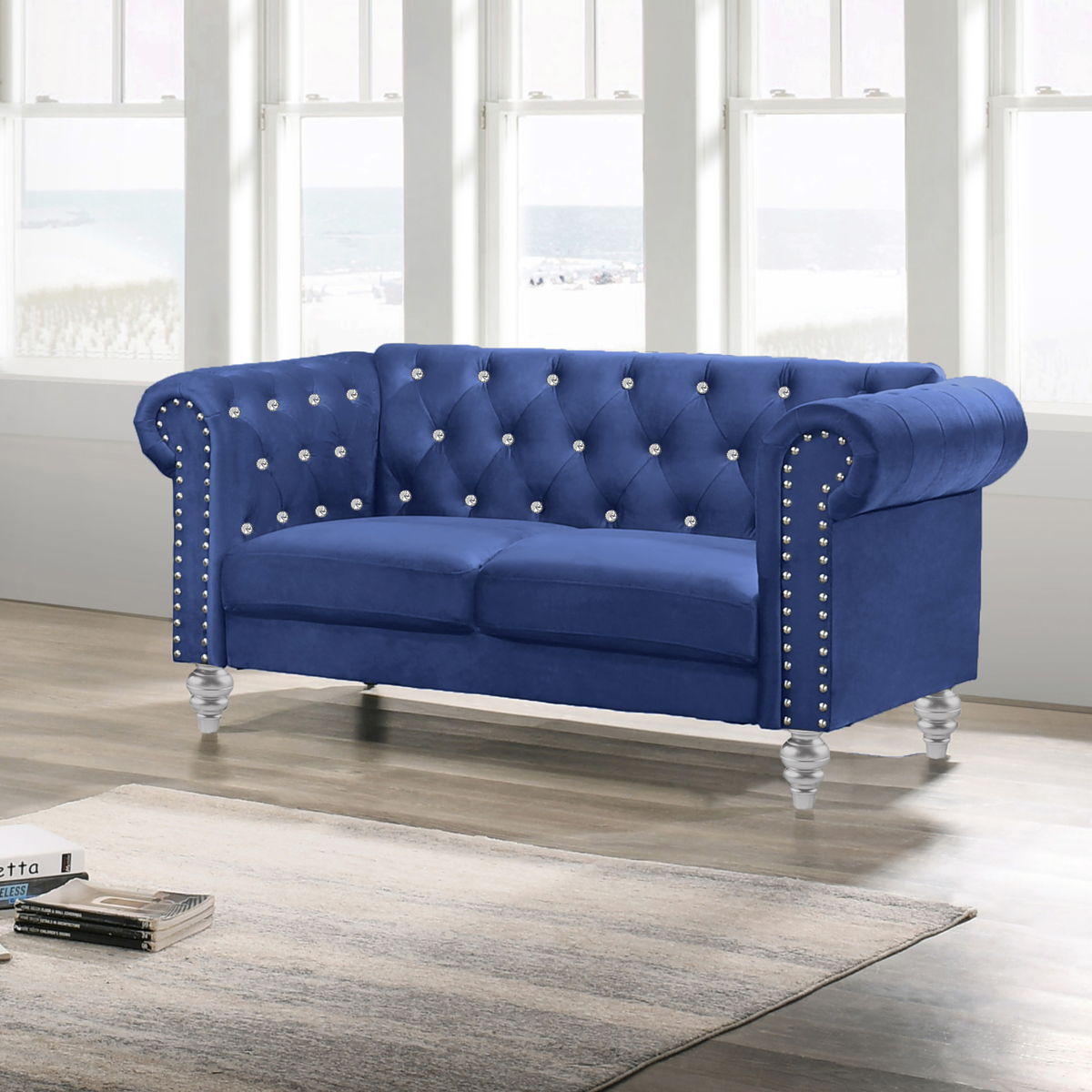 Emma - Crystal Loveseat - Image 5
