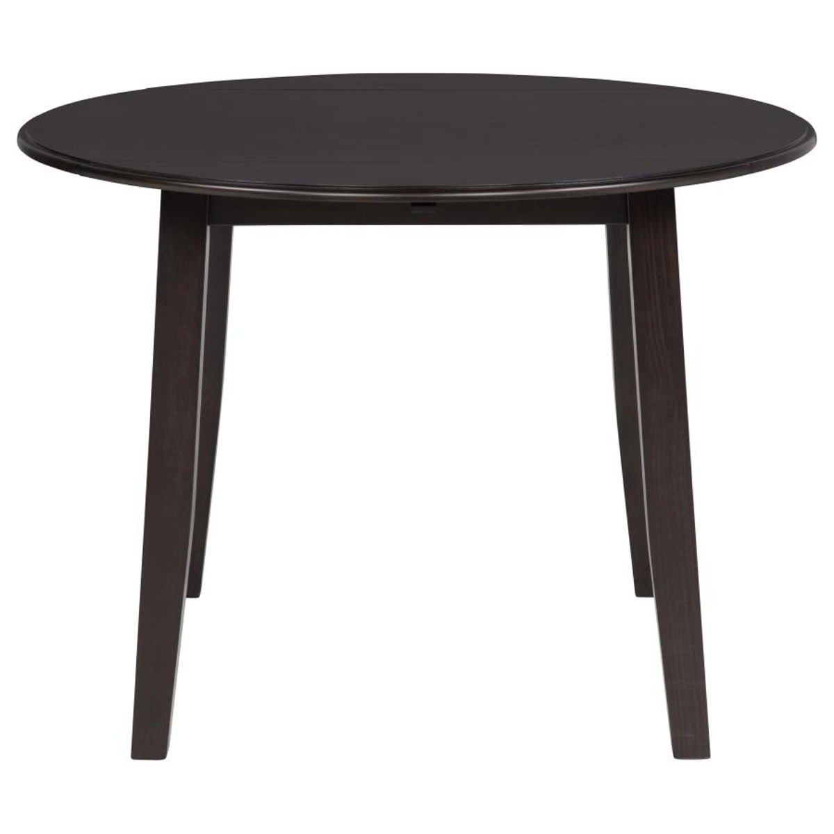 Catley - 5 Piece Round Drop Leaf Dining Table Set - Dark Coffee - Image 9