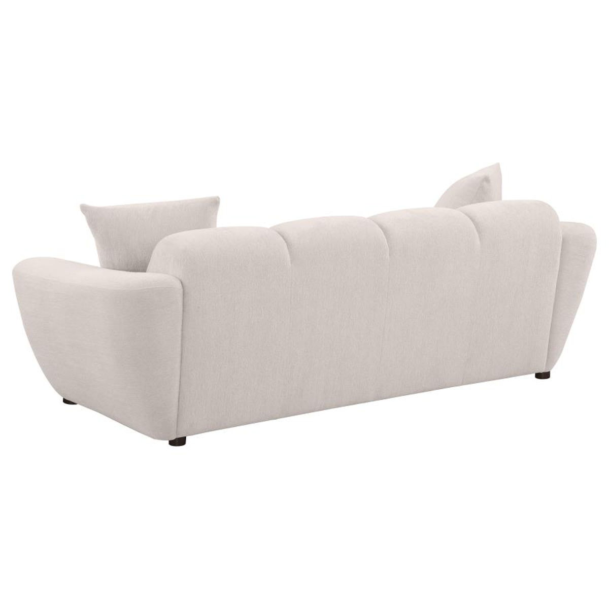 Destino - Chenille Upholstered Splayed Arm Sofa - Greige - Image 7