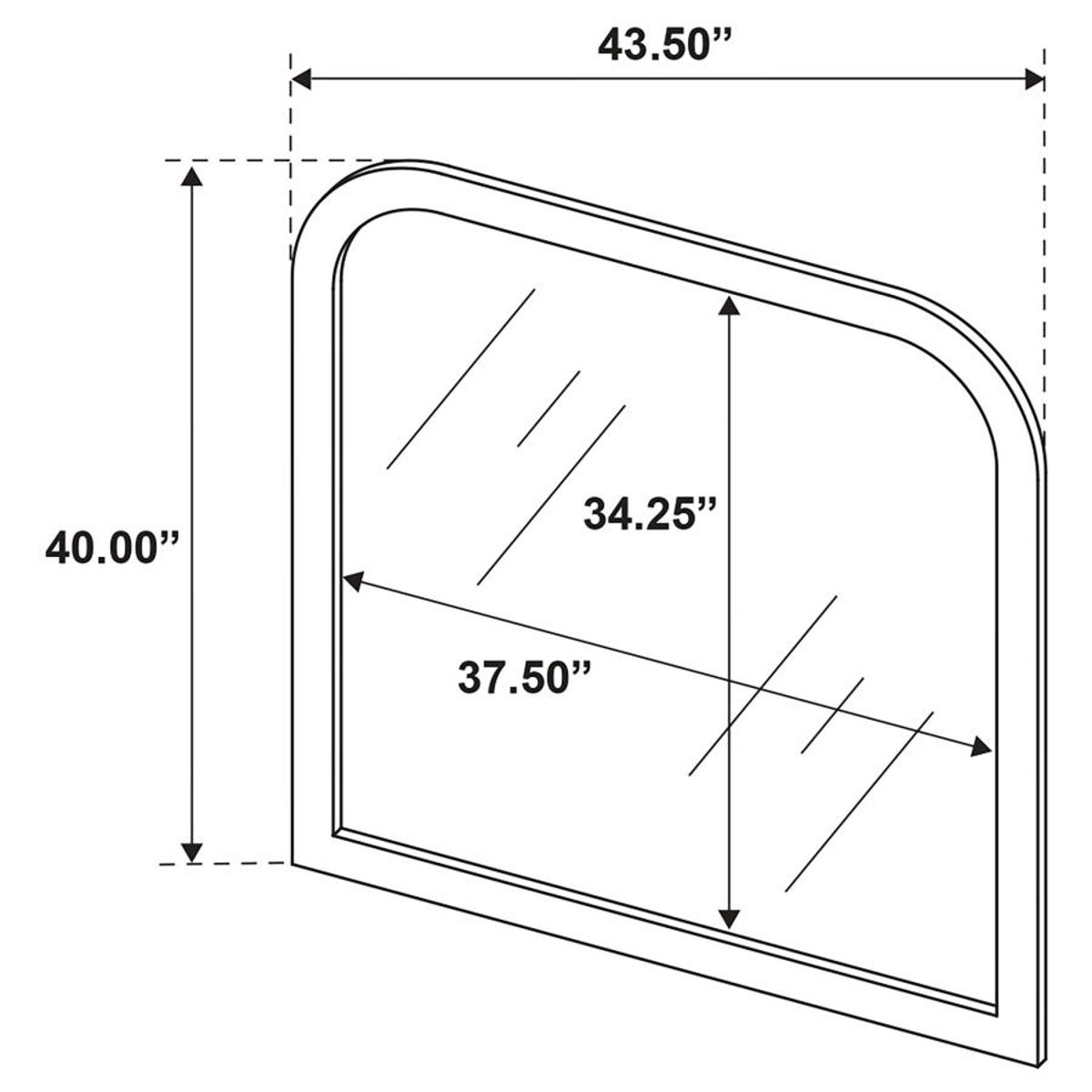 Sonya - Upholstered Bedroom Dresser Mirror - Ivory - Image 4