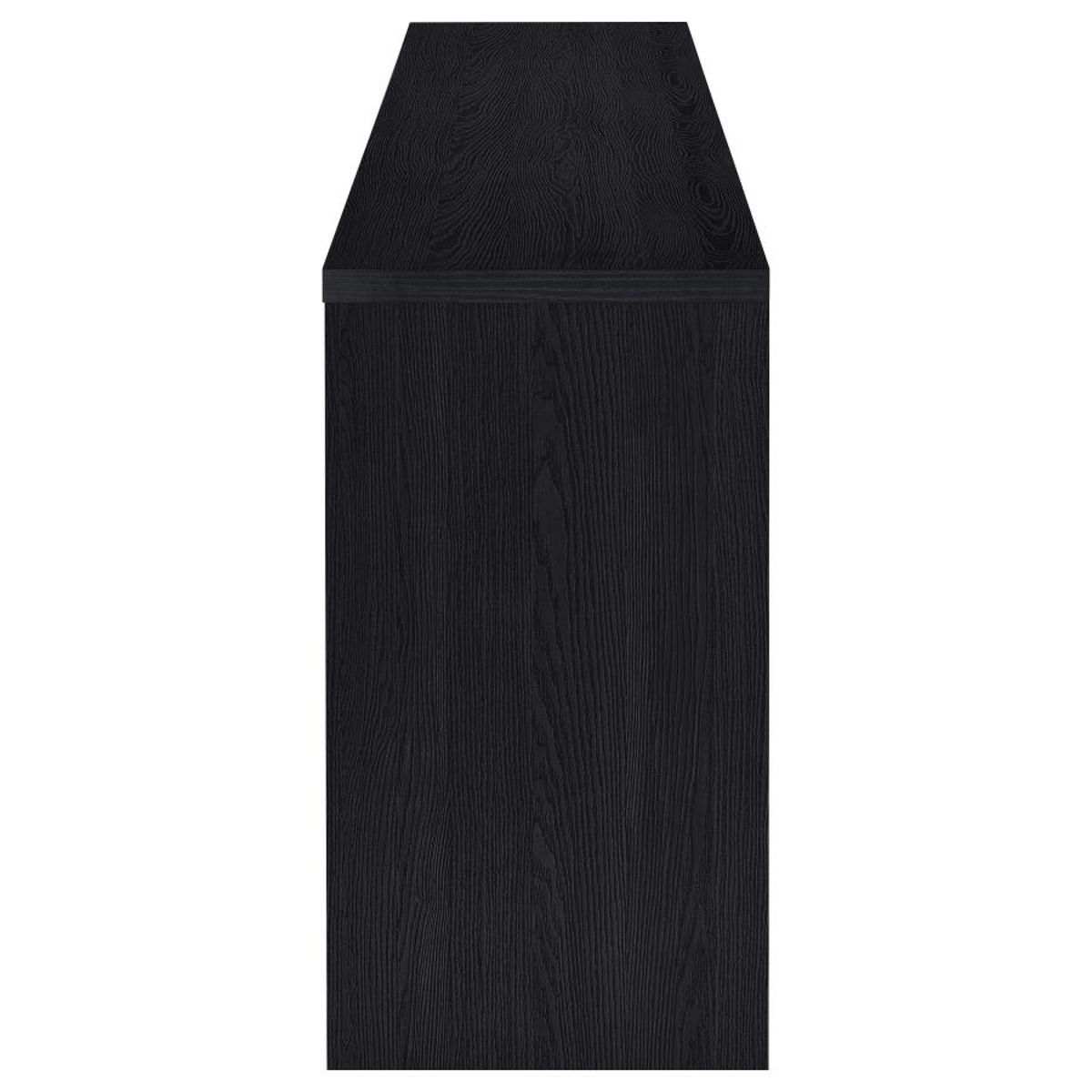 Denison - 79" 4-Door TV Stand Media Console - Black - Image 11