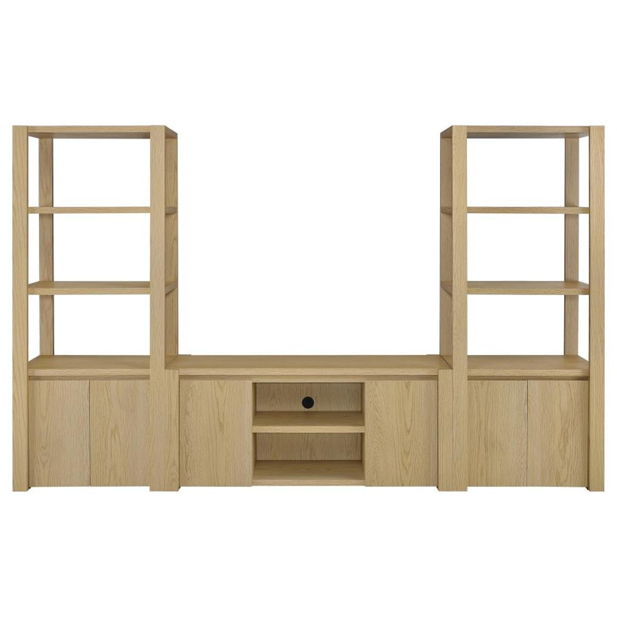 Laurelton - 60" 2-Door TV Stand Media Console - Light Oak - Image 12