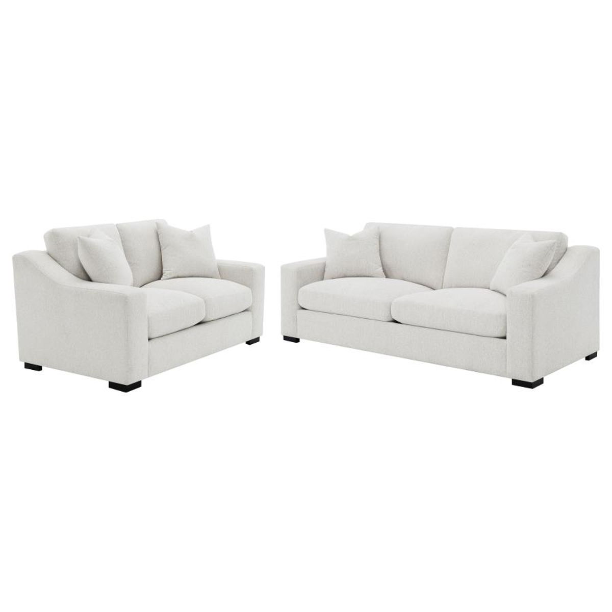 Ashlyn - Upholstered Track Arm Sofa Set