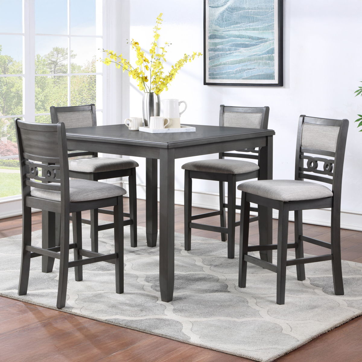 Gia - Square Counter Table Set - Image 28