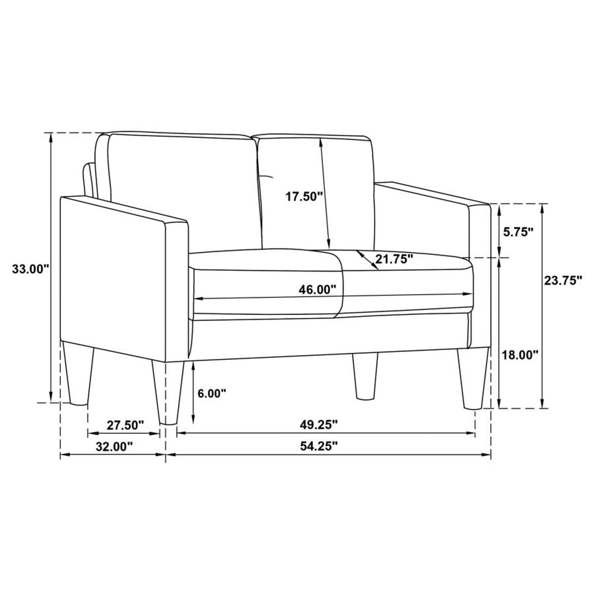 Ruth - Upholstered Track Arm Sofa Set - Image 105