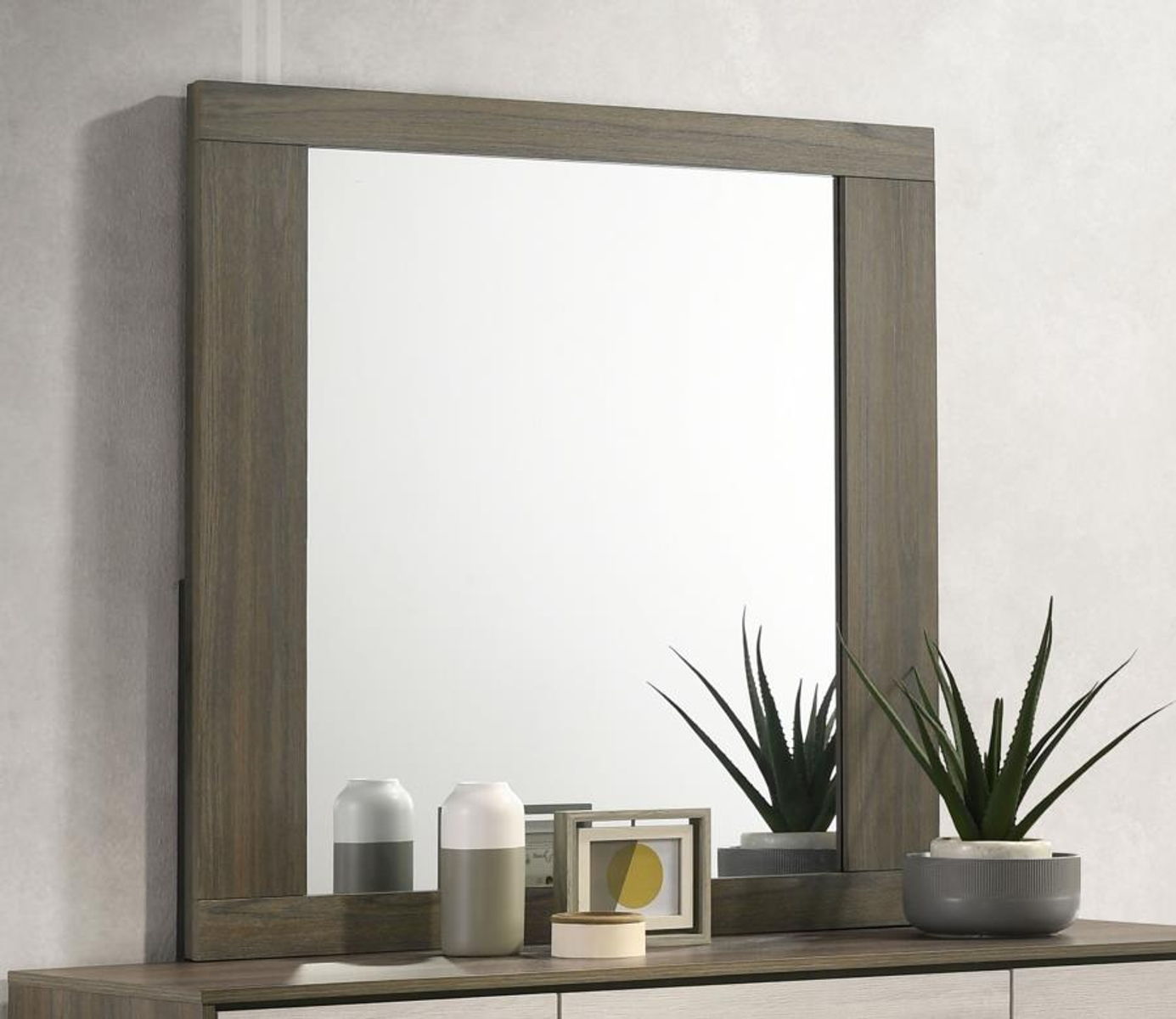 Fenwick - Dresser Mirror - - Gray Oak - Image 3