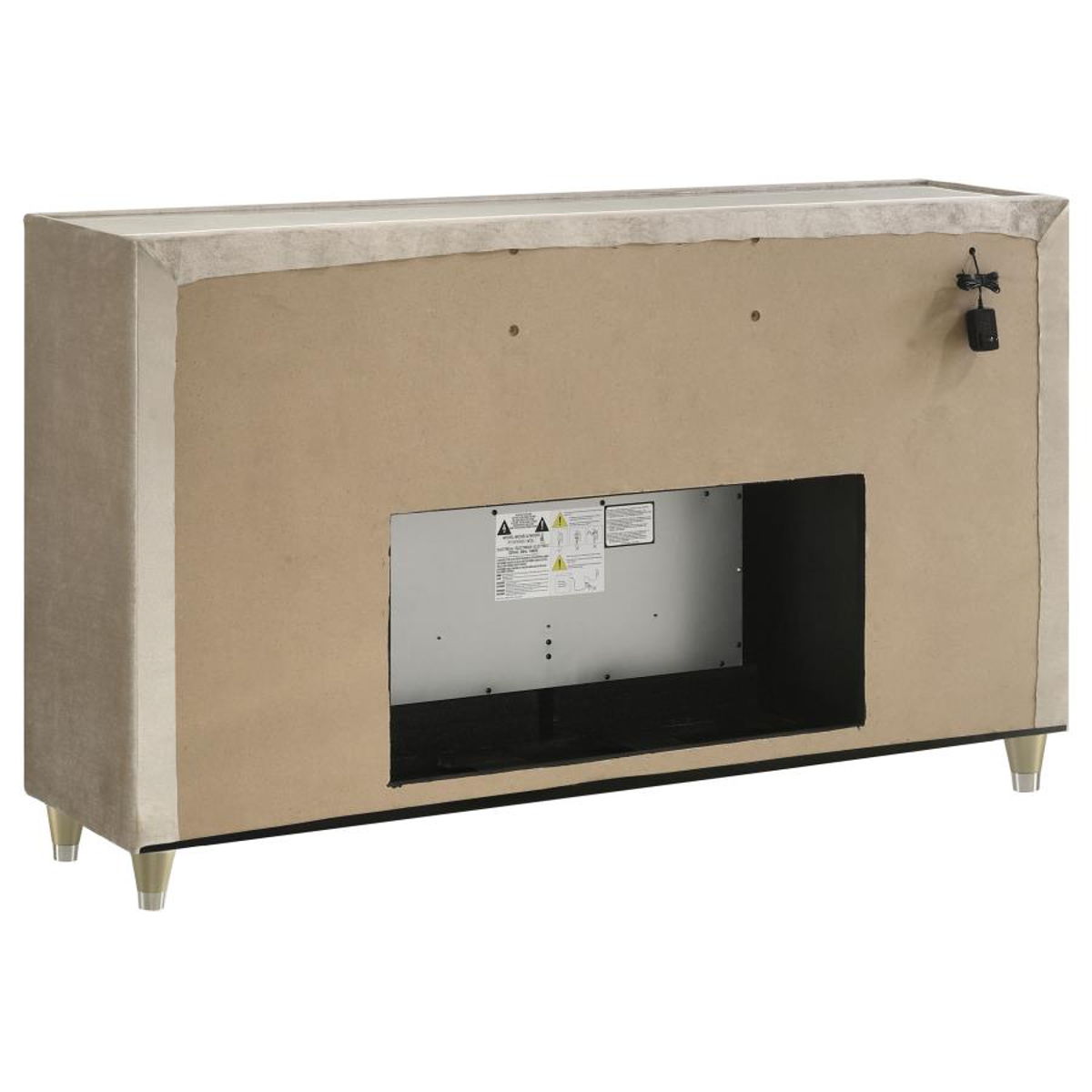 Lorient - 8-Drawer LED Bedroom Flame Box Dresser - Image 9