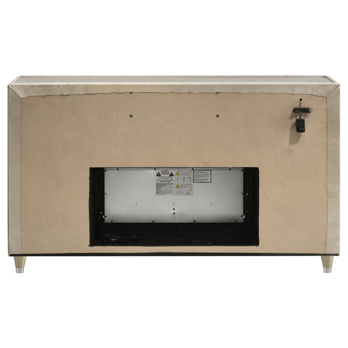 Lorient - 8-Drawer LED Bedroom Flame Box Dresser - Image 4