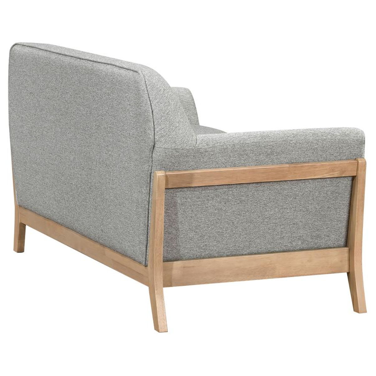 Vaughn - Fabric Upholstered Flared Arm Loveseat - Gray - Image 10