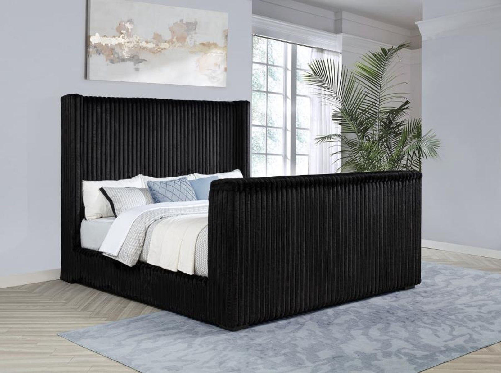 Centergrove - Upholstered Wingback TV Bed - Image 4