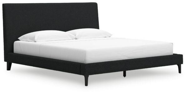 Cadmori - Upholstered Bed With Roll Slats