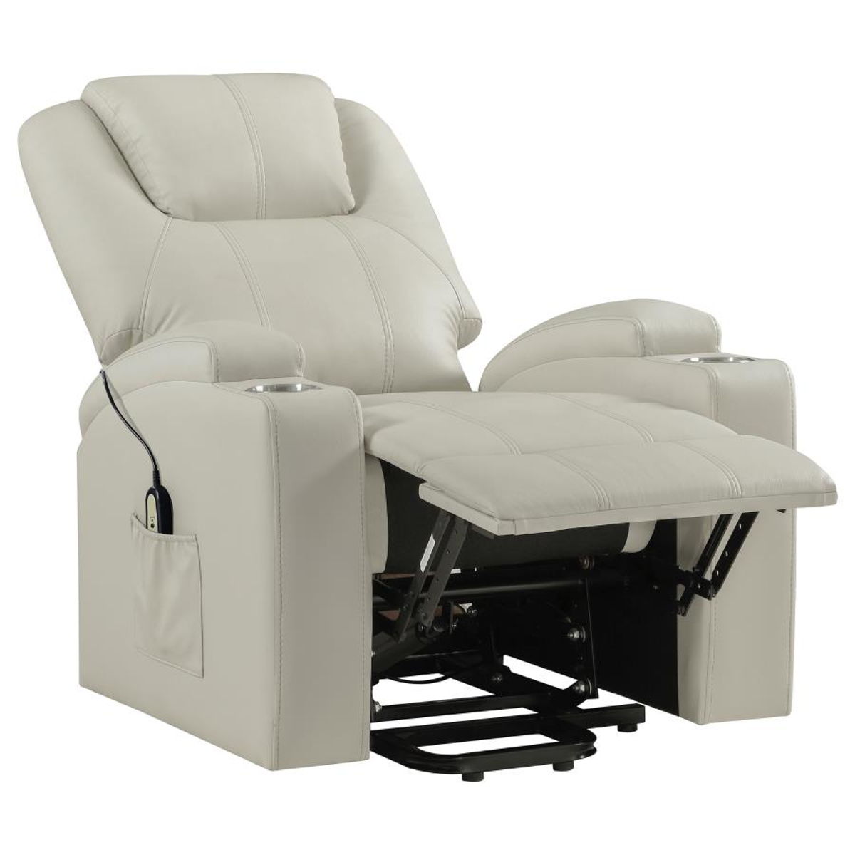 Armstrong - Upholstered Power Lift Massage Recliner - Image 50