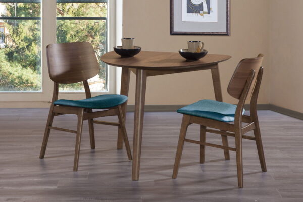 Oscar - Corner Table With 2 Cushion Chairs