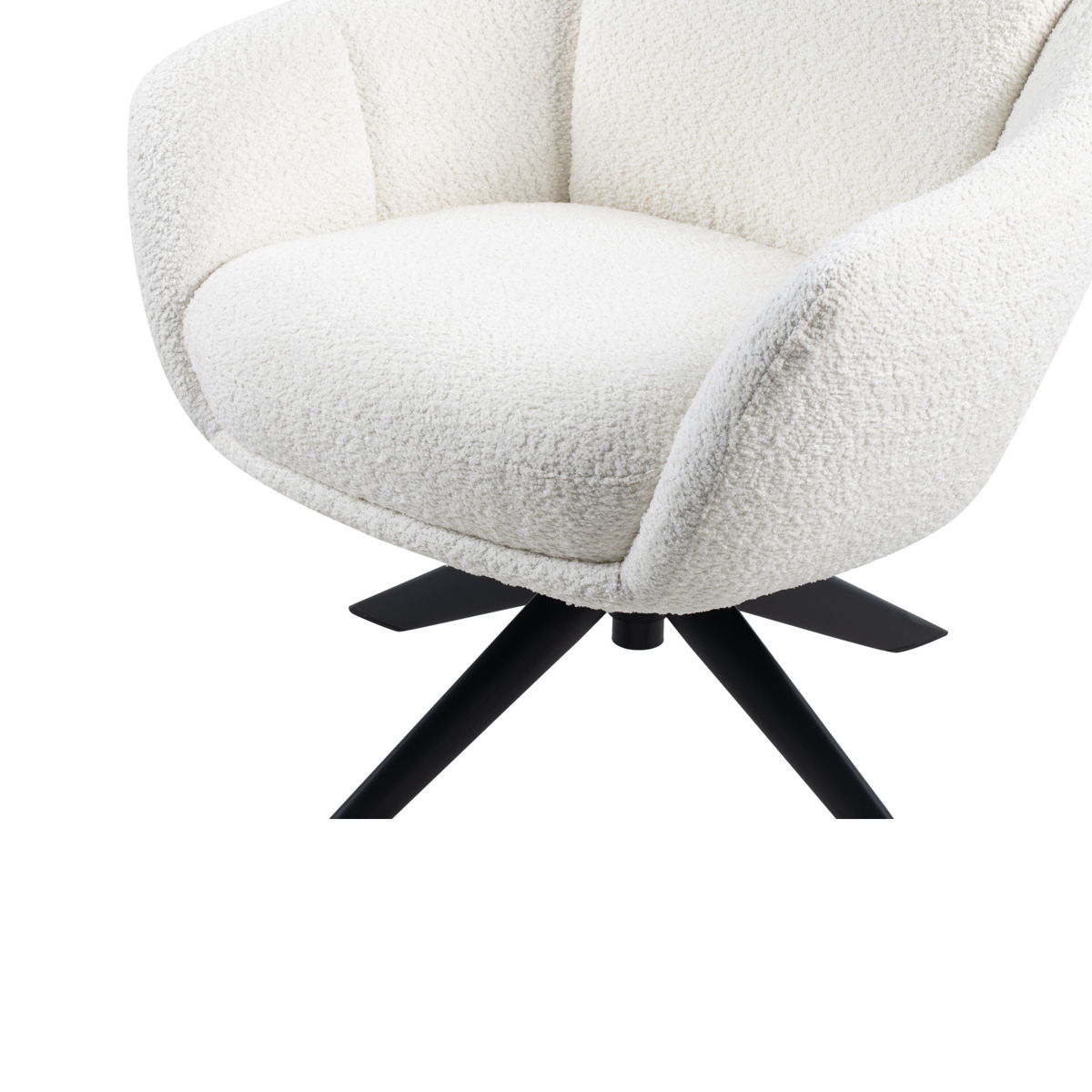 Fleming - Boucle Swivel Lounge Chair - Image 10