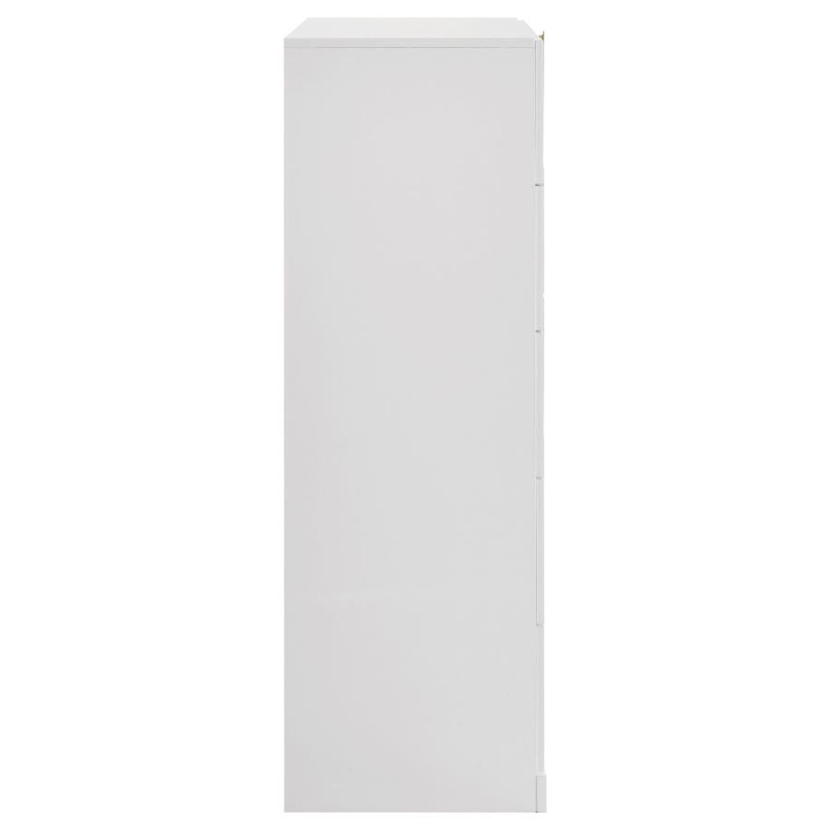 Ines - 5-Drawer Bedroom Chest Of Drawers - White High Gloss - Image 8