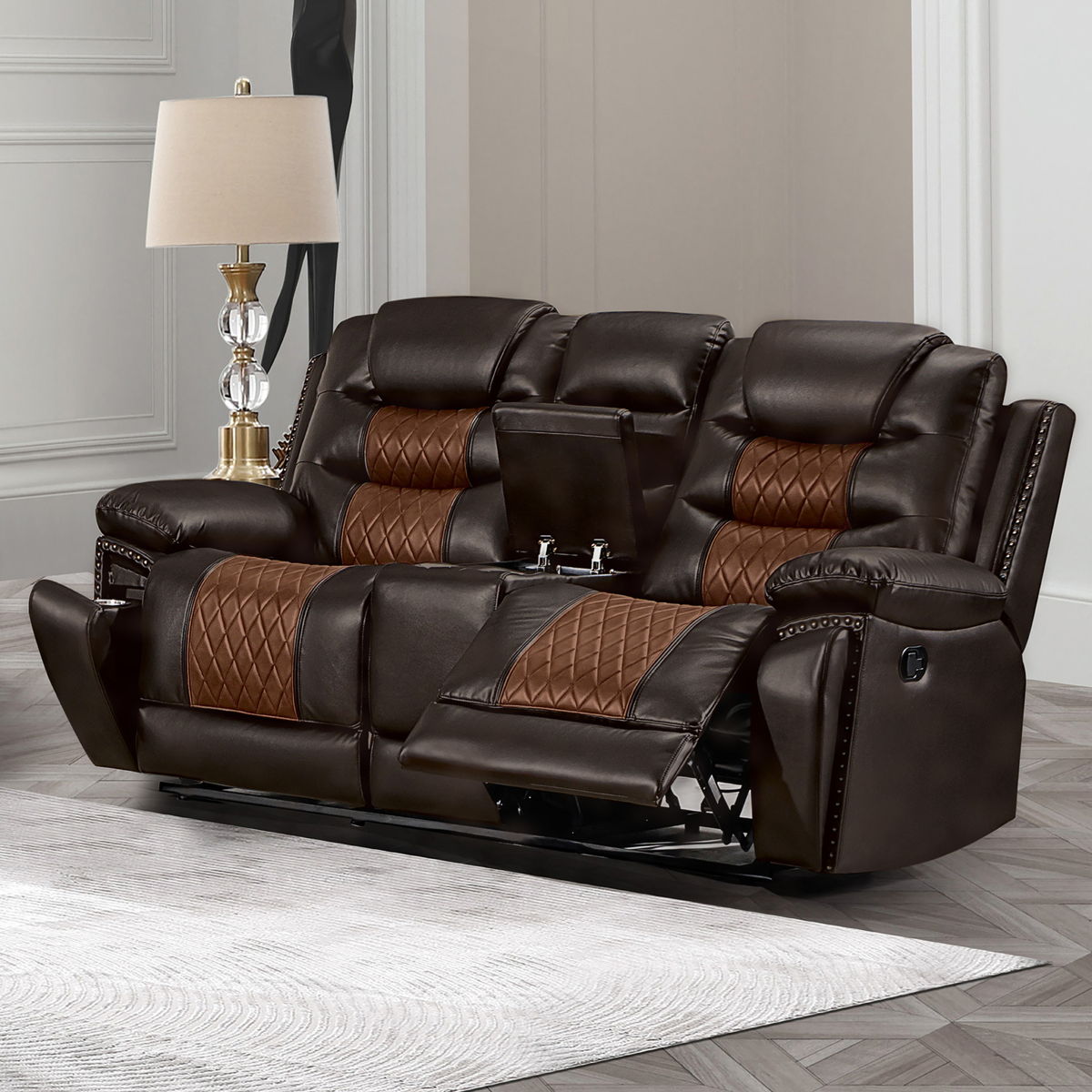 Nikko - Console Loveseat With Dual Recliners - Image 22