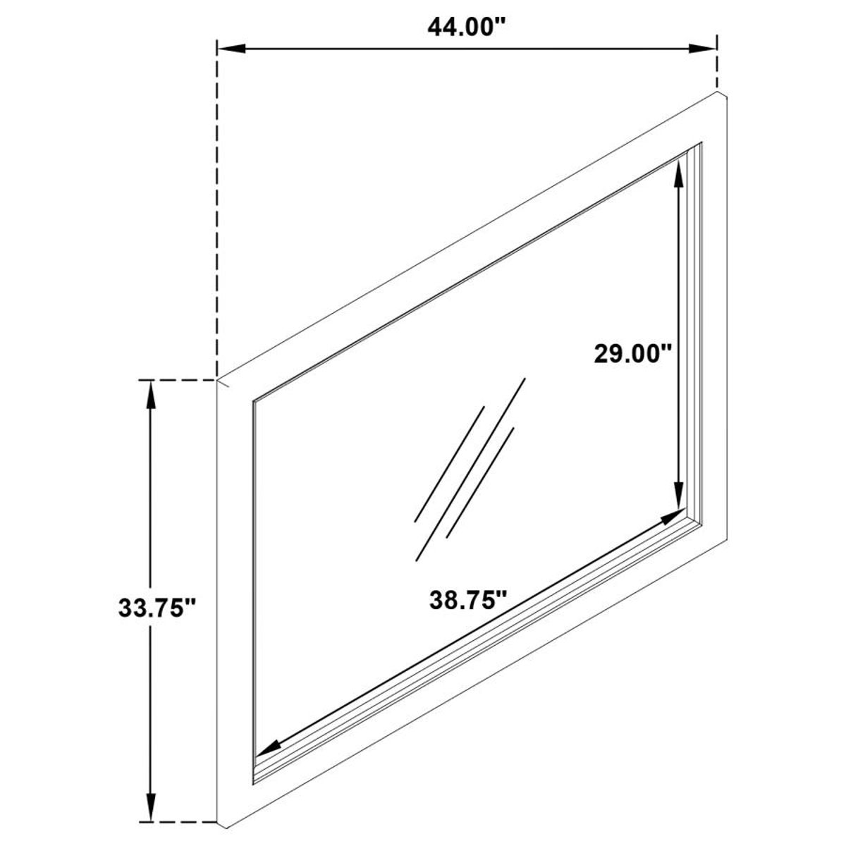 Kenora - Dresser Mirror - Barley Brown - Image 3